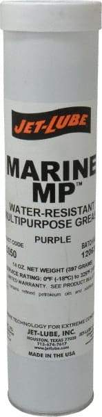 Jet-Lube - 14 oz Cartridge Lithium High Temperature Grease - Purple, High/Low Temperature, 325°F Max Temp, NLGIG 2, - Americas Tooling