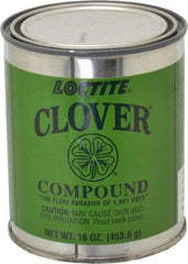 Loctite - 1 Lb Grease Compound - Compound Grade Very Fine, Grade C, 220 Grit, Black & Gray, Use on General Purpose - Americas Tooling