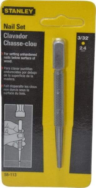 Stanley - Nail Punch - 4" OAL, Steel - Americas Tooling