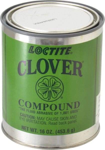 Loctite - 1 Lb Grease Compound - Compound Grade Super Fine, Grade 2A, 400 Grit, Black & Gray, Use on General Purpose - Americas Tooling