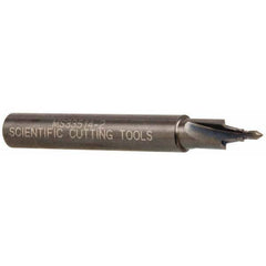 Scientific Cutting Tools - 5/16-24" Port, 0.3" Spotface Diam, 1/8" Tube Outside Diam, Plain Pilot, Straight Shank, Carbide Tipped Porting Tool - Americas Tooling