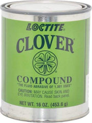 Loctite - 1 Lb Grease Compound - Compound Grade Super Fine, Grade 4A, 600 Grit, Black & Gray, Use on General Purpose - Americas Tooling