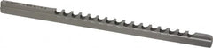 Dumont Minute Man - 4mm Keyway Width, Style B-1, Keyway Broach - High Speed Steel, Bright Finish, 1/4" Broach Body Width, 19/64" to 1-11/16" LOC, 6-3/4" OAL, 1,140 Lbs Pressure for Max LOC - Americas Tooling