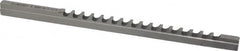 Dumont Minute Man - 5mm Keyway Width, Style B-1, Keyway Broach - High Speed Steel, Bright Finish, 1/4" Broach Body Width, 19/64" to 1-11/16" LOC, 6-3/4" OAL, 1,860 Lbs Pressure for Max LOC - Americas Tooling