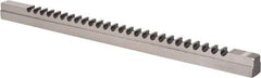 Dumont Minute Man - 20mm Keyway Width, Style F-1, Keyway Broach - High Speed Steel, Bright Finish, 1" Broach Body Width, 1" to 6" LOC, 20-1/4" OAL, 8,800 Lbs Pressure for Max LOC - Americas Tooling