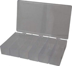 Flambeau - 6-3/4" Wide x 1-3/4" High x 11" Deep, Small Parts Box - K-Resin Frame, 6 Compartments, 6" Wide x 1-1/2" High x 1-5/8" Deep Bin - Americas Tooling