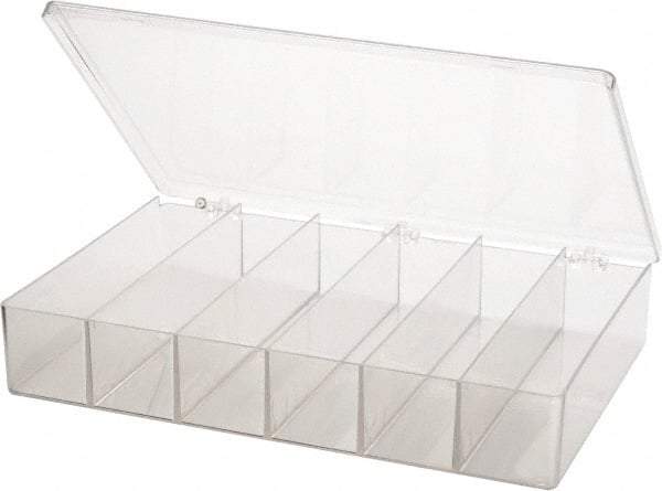 Flambeau - 9" Wide x 2-5/16" High x 13-1/8" Deep, Small Parts Box - K-Resin Frame, 6 Compartments, 8-1/4" Wide x 2" High x 1" Deep Bin - Americas Tooling