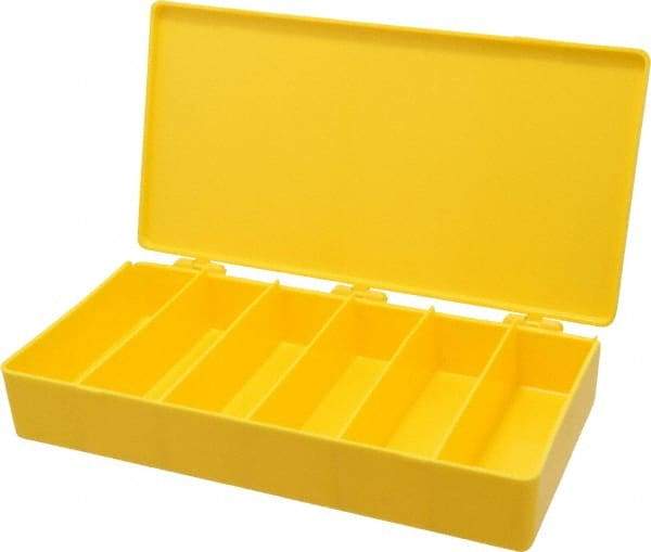 Flambeau - 8-1/4" Wide x 1-3/8" High x 4-1/2" Deep, Small Parts Box - Polypropylene Frame, 6 Compartments, 4" Wide x 1-1/8" High x 1-1/4" Deep Bin - Americas Tooling