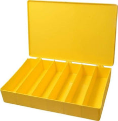 Flambeau - 13-1/8" Wide x 2-5/16" High x 9" Deep, Small Parts Box - Polypropylene Frame, 6 Compartments, 8-1/4" Wide x 2" High x 2" Deep Bin - Americas Tooling