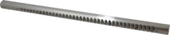 Dumont Minute Man - 1/4" Keyway Width, Production Keyway Broach - Bright Finish, 1" Broach Body Width, 25/64" to 2-1/2" LOC, 18" OAL, 2,870 Lbs Pressure for Max LOC - Americas Tooling