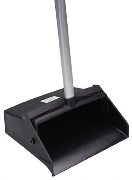 Ability One - 12" Wide Upright Dustpan - 32" Aluminum Handle - Americas Tooling