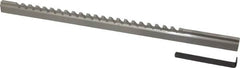 Value Collection - 3/16" Keyway Width, Style C, Keyway Broach - High Speed Steel, Bright Finish, 3/8" Broach Body Width, 25/64" to 2-1/2" LOC, 11-3/4" OAL - Americas Tooling