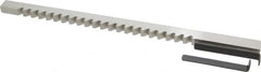 Value Collection - 3/8" Keyway Width, Style C, Keyway Broach - High Speed Steel, Bright Finish, 3/8" Broach Body Width, 25/64" to 2-1/2" LOC, 11-3/4" OAL - Americas Tooling