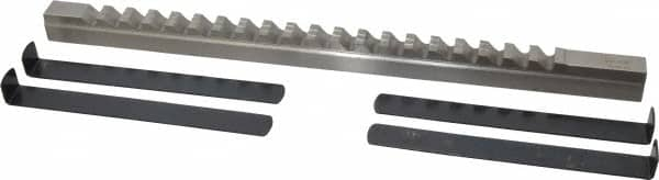 Value Collection - 5/8" Keyway Width, Style E, Keyway Broach - High Speed Steel, Bright Finish, 3/4" Broach Body Width, 1" to 6" LOC, 15-1/2" OAL - Americas Tooling