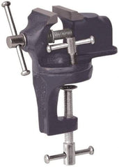 Value Collection - 2" Jaw Width x 1-1/4" Jaw Opening Capacity, 3/4" Throat Depth, Bench & Pipe Combination Vise - 7/16 to 5/8" Pipe Capacity, Swivel Base, Clamp-On Attachment, Cast Iron - Americas Tooling