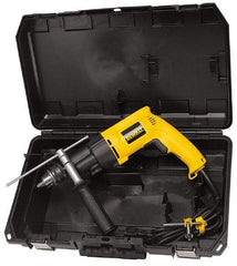 DeWALT - 1/2" Keyed Chuck Electric Hammer Drill - 0 to 46,000 BPM, 0 to 2,700 RPM, Reversible - Americas Tooling