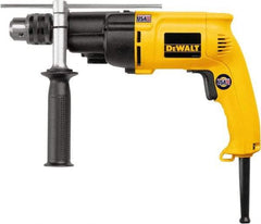 DeWALT - 120 Volt 1/2" Keyed Chuck Electric Hammer Drill - 0 to 19,000 & 0 to 46,000 BPM, 0 to 1,100 & 0 to 2,700 RPM, Reversible - Americas Tooling