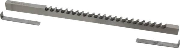 Dumont Minute Man - 3/8" Keyway Width, Style C, Keyway Broach - High Speed Steel, Bright Finish, 3/8" Broach Body Width, 25/64" to 2-1/2" LOC, 11-3/4" OAL, 4,340 Lbs Pressure for Max LOC - Americas Tooling