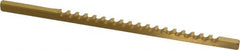 Dumont Minute Man - 1/8" Keyway Width, Style A, Keyway Broach - TiN Finish, 1/8" Broach Body Width, 5" OAL - Americas Tooling