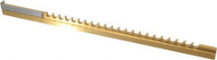 Dumont Minute Man - 3/16" Keyway Width, Style C, Keyway Broach - TiN Finish, 3/8" Broach Body Width, 11-3/4" OAL - Americas Tooling