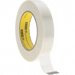 3M - 1" x 60 Yd Clear Rubber Adhesive Packaging Tape - Polypropylene Film Backing, 6 mil Thick, 170 Lb Tensile Strength, Series 897 - Americas Tooling