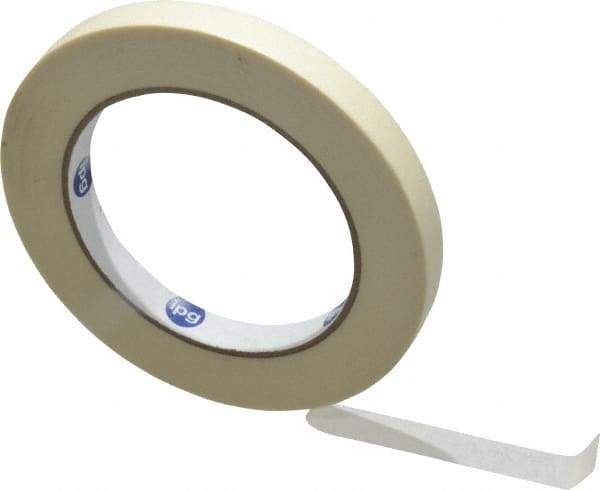 Intertape - 1/2" Wide x 60 Yd Long White Paper Masking Tape - Series PG500, 5 mil Thick, 21 In/Lb Tensile Strength - Americas Tooling