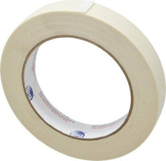 Intertape - 3/4" Wide x 60 Yd Long White Paper Masking Tape - Series PG500, 5 mil Thick, 21 In/Lb Tensile Strength - Americas Tooling