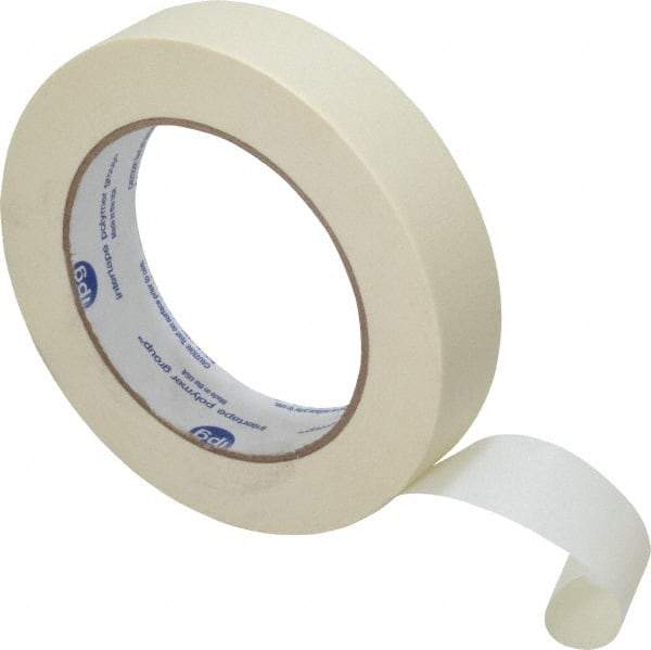 Intertape - 1" Wide x 60 Yd Long White Paper Masking Tape - Series PG500, 5 mil Thick, 21 In/Lb Tensile Strength - Americas Tooling