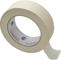 Intertape - 1-1/2" Wide x 60 Yd Long White Paper Masking Tape - Series PG500, 5 mil Thick, 21 In/Lb Tensile Strength - Americas Tooling