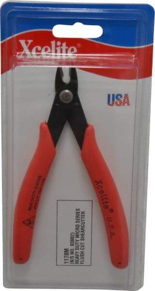 Xcelite - 143mm OAL, 14 AWG Capacity, Diagonal Cutter - 13/32" Jaw Length x 14mm Jaw Width, Standard Head - Americas Tooling