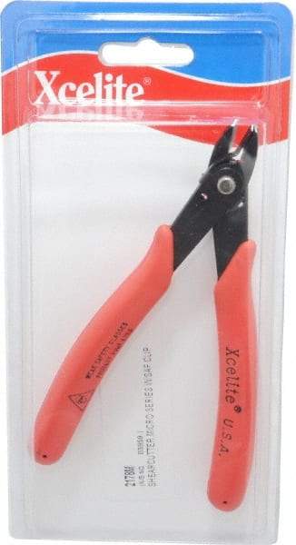 Xcelite - 143mm OAL, 14 AWG Capacity, Diagonal Cutter - 13/32" Jaw Length x 14mm Jaw Width, Standard Head - Americas Tooling