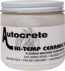 Flexbar - 1 Lb Jar White Ceramic Filler/Repair Caulk - 3000°F Max Operating Temp, 24 hr Full Cure Time - Americas Tooling