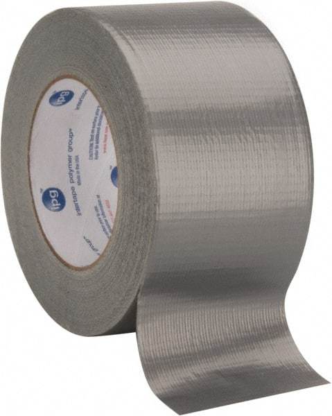 Intertape - 3" x 55m Silver Duct Tape - 7 mil, Rubber Adhesive, Polyethylene Film Backing, 17 Lb/ln Tensile Strength, Series AC10 - Americas Tooling