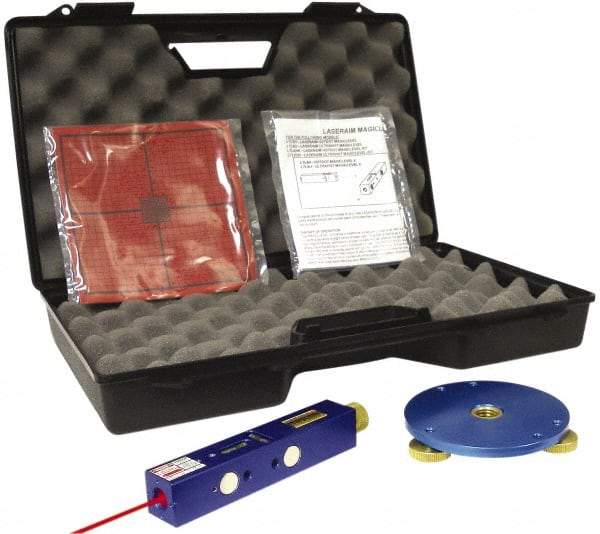 Laseraim - 500 Ft. Max Measuring Range, Red Beam Laser Level Kit - Includes Carry Case, LTA3 Targets, LTAL1 Tripod Mount and Magic Level - Americas Tooling