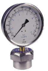 Value Collection - 200 Max psi, 4 Inch Dial Diameter, Stainless Steel Pressure Gauge Guard and Isolator - 1% Accuracy, 18-8 Material Grade - Americas Tooling