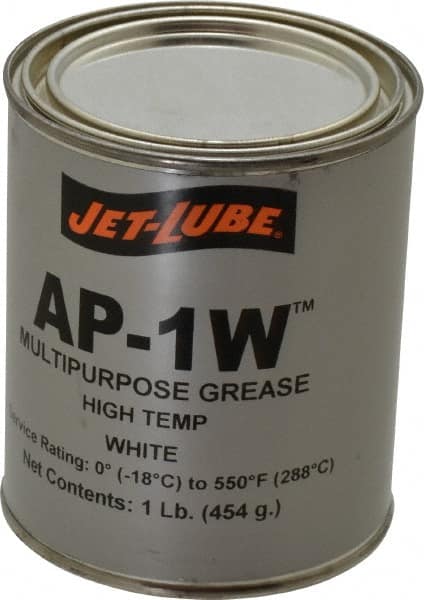 Jet-Lube - 1 Lb Can High Temperature Grease - White, High Temperature, 550°F Max Temp, NLGIG 2, - Americas Tooling