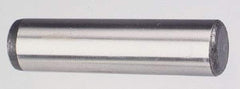 Value Collection - 1" Diam x 4" Pin Length Grade 8 Alloy Steel Pull Out Dowel Pin - 1 Rounded & 1 Threaded End - Americas Tooling