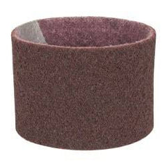 3M - 3-1/2" Wide x 15-1/2" OAL, Aluminum Oxide Abrasive Belt - Aluminum Oxide, Medium, Nonwoven, Series SC-BS - Americas Tooling