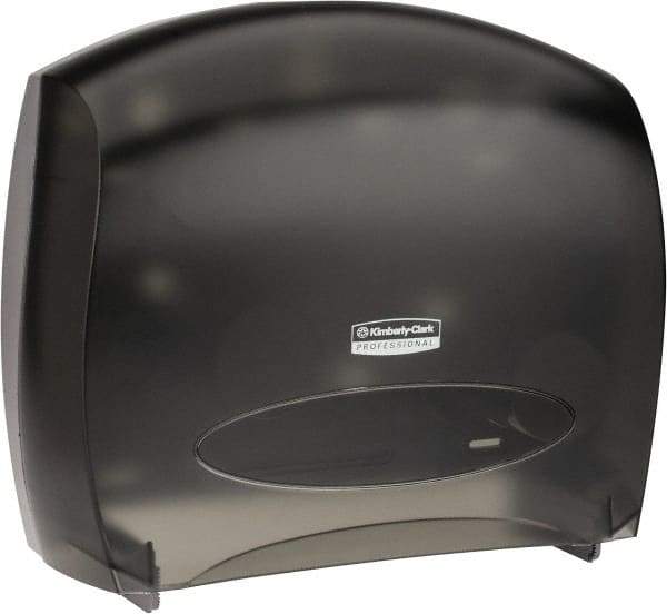 Kimberly-Clark Professional - Jumbo Double Roll Plastic Toilet Tissue Dispenser - 16" Wide x 13-7/8" High x 5-3/4" Deep, Gray - Americas Tooling