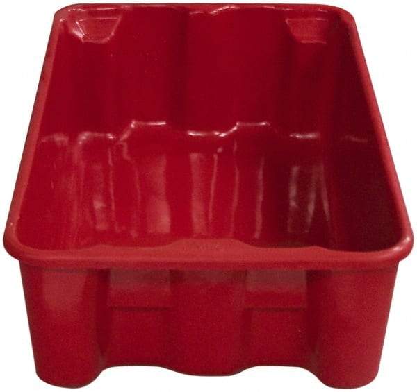 MFG Tray - 300 Lb Load Capacity Red Fiberglass Tote Container - Stacking, Nesting, 24.3" Long x 14.8" Wide x 8" High - Americas Tooling