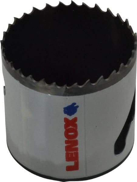 Lenox - 2-1/8" Diam, 1-1/2" Cutting Depth, Hole Saw - Bi-Metal Saw, Toothed Edge - Americas Tooling