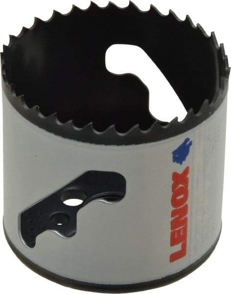 Lenox - 2-1/4" Diam, 1-1/2" Cutting Depth, Hole Saw - Bi-Metal Saw, Toothed Edge - Americas Tooling