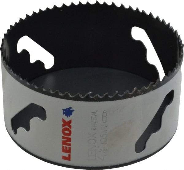 Lenox - 4-1/8" Diam, 1-1/2" Cutting Depth, Hole Saw - Bi-Metal Saw, Toothed Edge - Americas Tooling