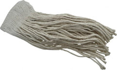 PRO-SOURCE - 5" White Head Band, Medium Cotton Cut End Mop Head - 8 Ply, Clamp Jaw Connection, Use for Stripping/Finishing - Americas Tooling