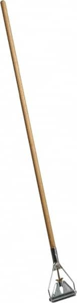 PRO-SOURCE - 54" Wood Quick Connect Mop Handle - Metal Connector, Use with Wet Mops - Americas Tooling