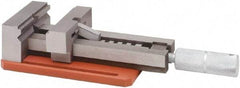 Value Collection - 4" Jaw Width, 4" Jaw Opening Capacity, 1" Jaw Height, Toolmaker's Vise - Flat Jaw, 9" OAL - Americas Tooling