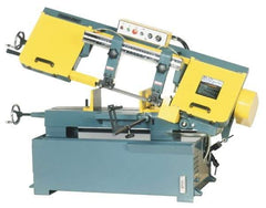 Enco - 10 x 17" Max Capacity, Manual Step Pulley Horizontal Bandsaw - 220/440 Volts, 2 hp, 3 Phase - Americas Tooling