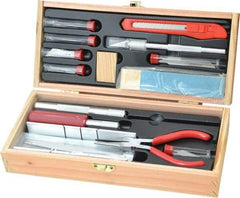 Excel - Ship Modeler's Tool Set - 32 Pieces, Includes Deluxe Large Wooden Chest Boxed - Americas Tooling