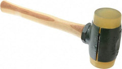 Garland - 6-1/2 Lb Head 2-3/4" Face Urethane Split Head Hammer with Faces - Wood Handle - Americas Tooling