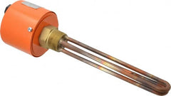 Value Collection - 2 Element, 9-1/4" Immersion Length, Standard Housing, Copper Pipe Plug Immersion Heater - 1 Phase, 120 Volt, 2,000 Watt, 60 Watts/Sq In, Brass Plug - Americas Tooling